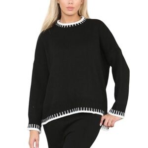 Black and White Women's Sweater